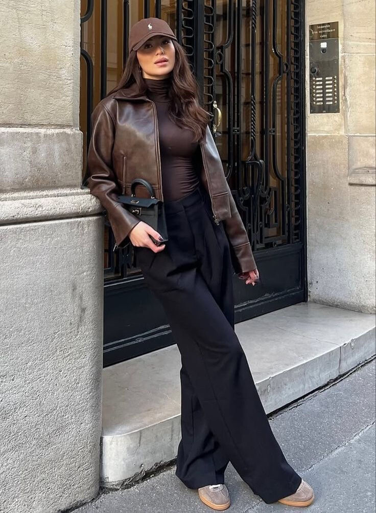 25 Outfits That Make A Brown Leather Jacket Your Best Investment Piece