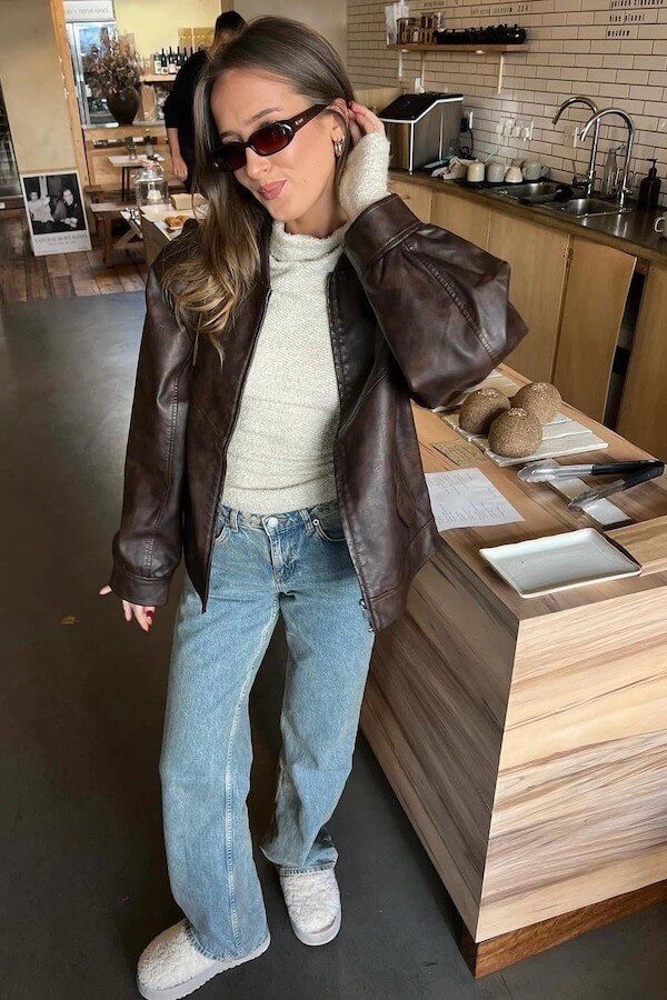 25 Outfits That Make A Brown Leather Jacket Your Best Investment Piece