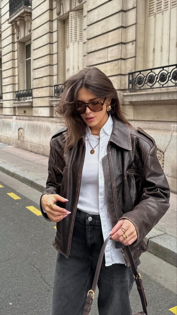 25 Outfits That Make A Brown Leather Jacket Your Best Investment Piece