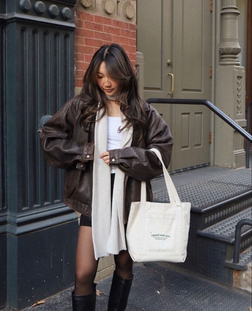 25 Outfits That Make A Brown Leather Jacket Your Best Investment Piece