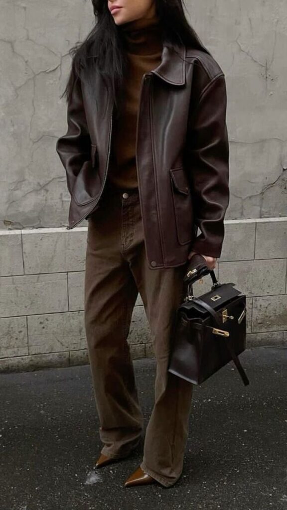 25 Outfits That Make A Brown Leather Jacket Your Best Investment Piece